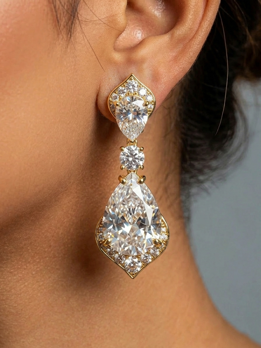 Aura Frost Wave Diamond Bridal Set