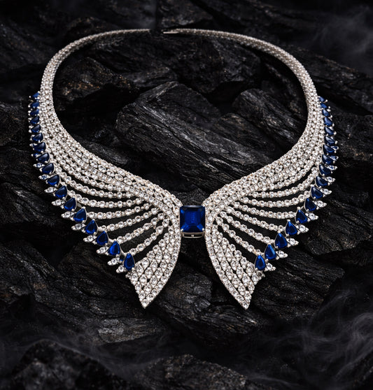 A High-End Cubic Zirconia Set on Silver