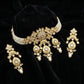 Ivory Pearl & Polki Mandala Choker Set with Earrings