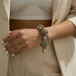 Elephant Head Multicolour Diamond Gold Bangle