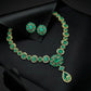 Emerald Constellation Graduated Necklace & Earrings Set