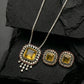 Citrine Ruby Polki Diamond Tennis Set