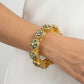 Green Meenakari Polki Diamond Gold Bangle