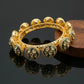 Green Meenakari Polki Diamond Gold Bangle