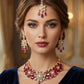 Diamond Floral Choker Bridal Set