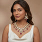 Ruby Polki Diamond Gold Necklace Set