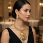 Polki Eagle Horse Gold Necklace Set