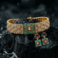 Emerald Polki Geometric Gold Choker Set