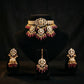 Ruby Polki Jhumka Gold Bridal Necklace Set