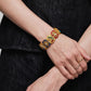 Meenakari Multicolour Polki Gold Bracelet