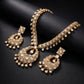Polki Diamond Chandbali Gold Necklace Set