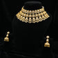 Polki Diamond Jhumka Gold Necklace Set