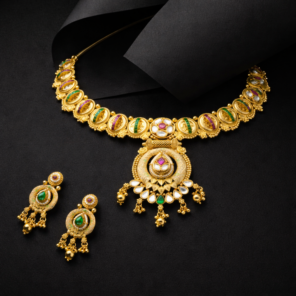 Gold Enamel Bloom Heritage Set
