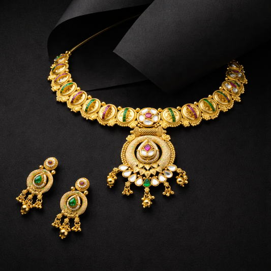 Gold Enamel Bloom Heritage Set