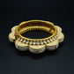 Pearl Polki Blush Meenakari Gold Bangle