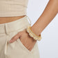 Pearl Polki Blush Meenakari Gold Bangle