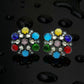 Multicolour Cabochon Diamond Cluster Studs