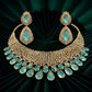 Original Gold Plating Emerald Royale Teardrop Crystal Choker & Earrings Set