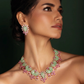 Emerald Blush Luxe Crystal Necklace Set