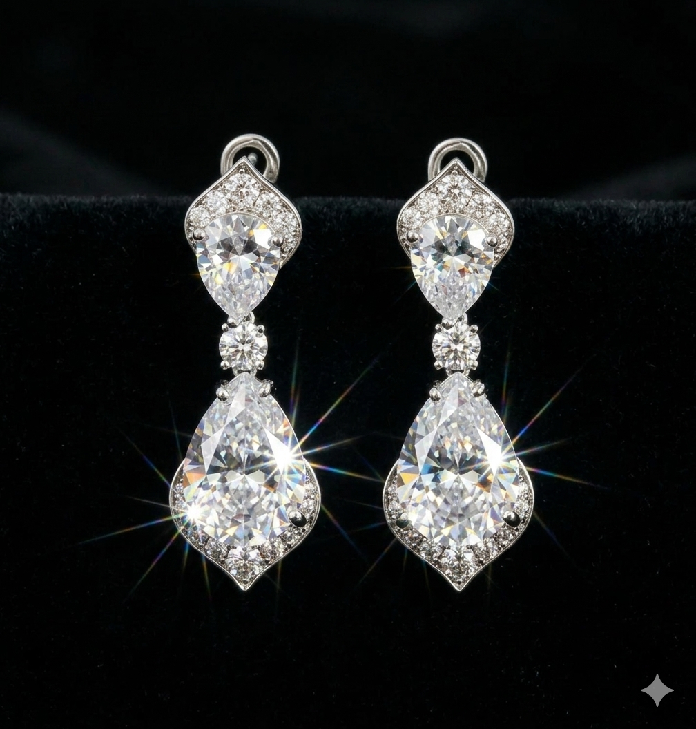 Aura Frost Wave Diamond Bridal Set