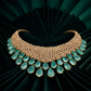 Original Gold Plating Emerald Royale Teardrop Crystal Choker & Earrings Set