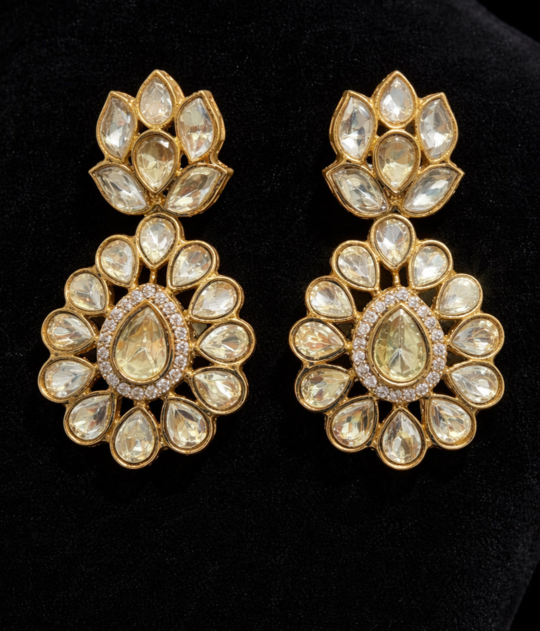 Grand Triple-Strand Polki Necklace