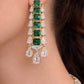 Imperial Emerald Cascade Necklace & Earrings Set