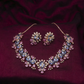 Twilight Bloom Crystal Necklace & Earrings Set