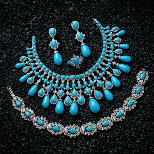 Aegean Turquoise Diamond Parure Collection