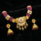 Festive Enamel Gold Jhumka Heritage Set