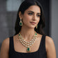 Emerald Cascade Multi-Strand Bridal Set