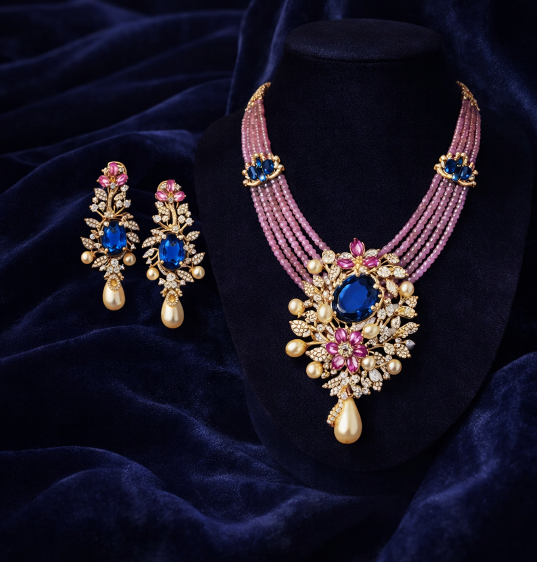 Aurora Petal Elegance Pendant Necklace