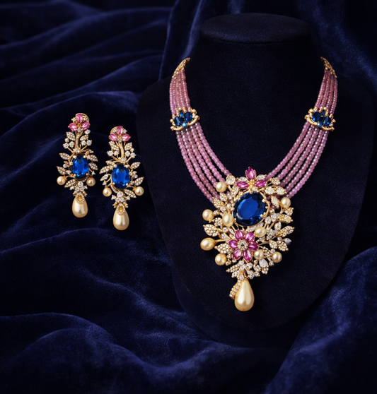 Aurora Petal Elegance Pendant Necklace