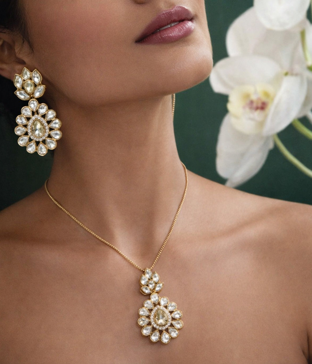 Grand Triple-Strand Polki Necklace