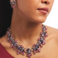 Twilight Bloom Crystal Necklace & Earrings Set