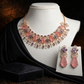 Premium Moissanite & Pink Quartz-Tone Set