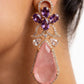 Premium Moissanite & Pink Quartz-Tone Set