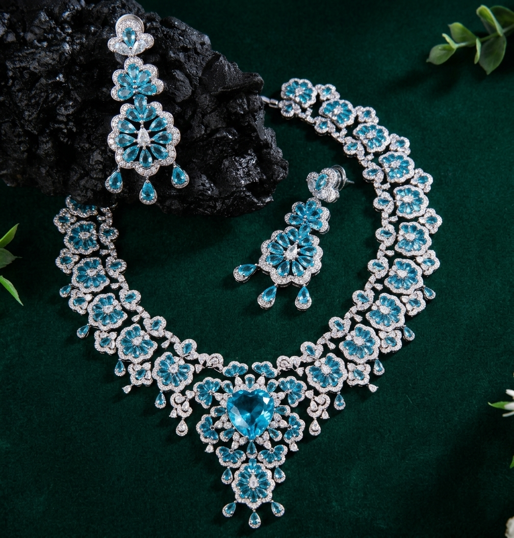 Zarqash Turquoise Flora Regal Set