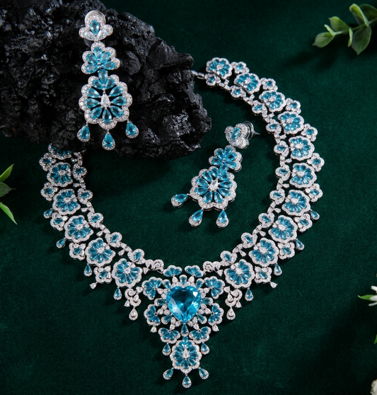 Zarqash Turquoise Flora Regal Set