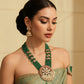 Emerald Bead Pearl Medallion Heritage Set