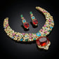 Fire Opal Spectrum Couture Jewellery Set