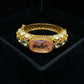 Morganite Polki Diamond Gold Bracelet