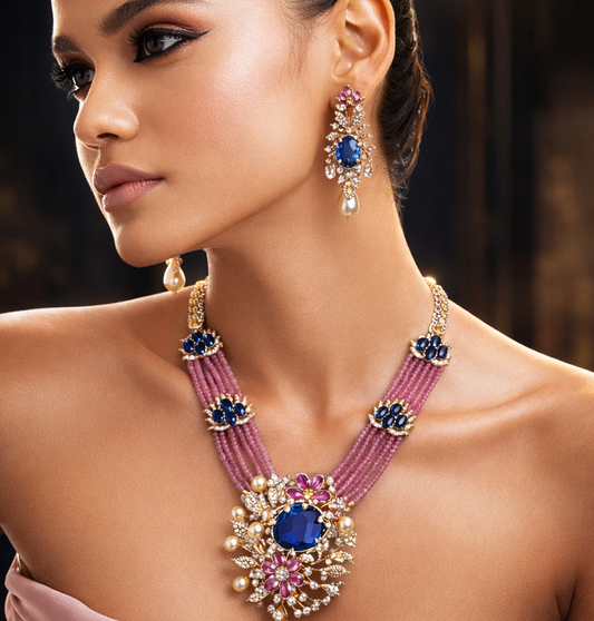 Aurora Petal Elegance Pendant Necklace