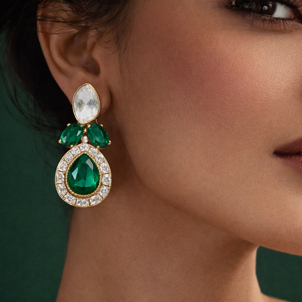 Luxury set necklace and earrings