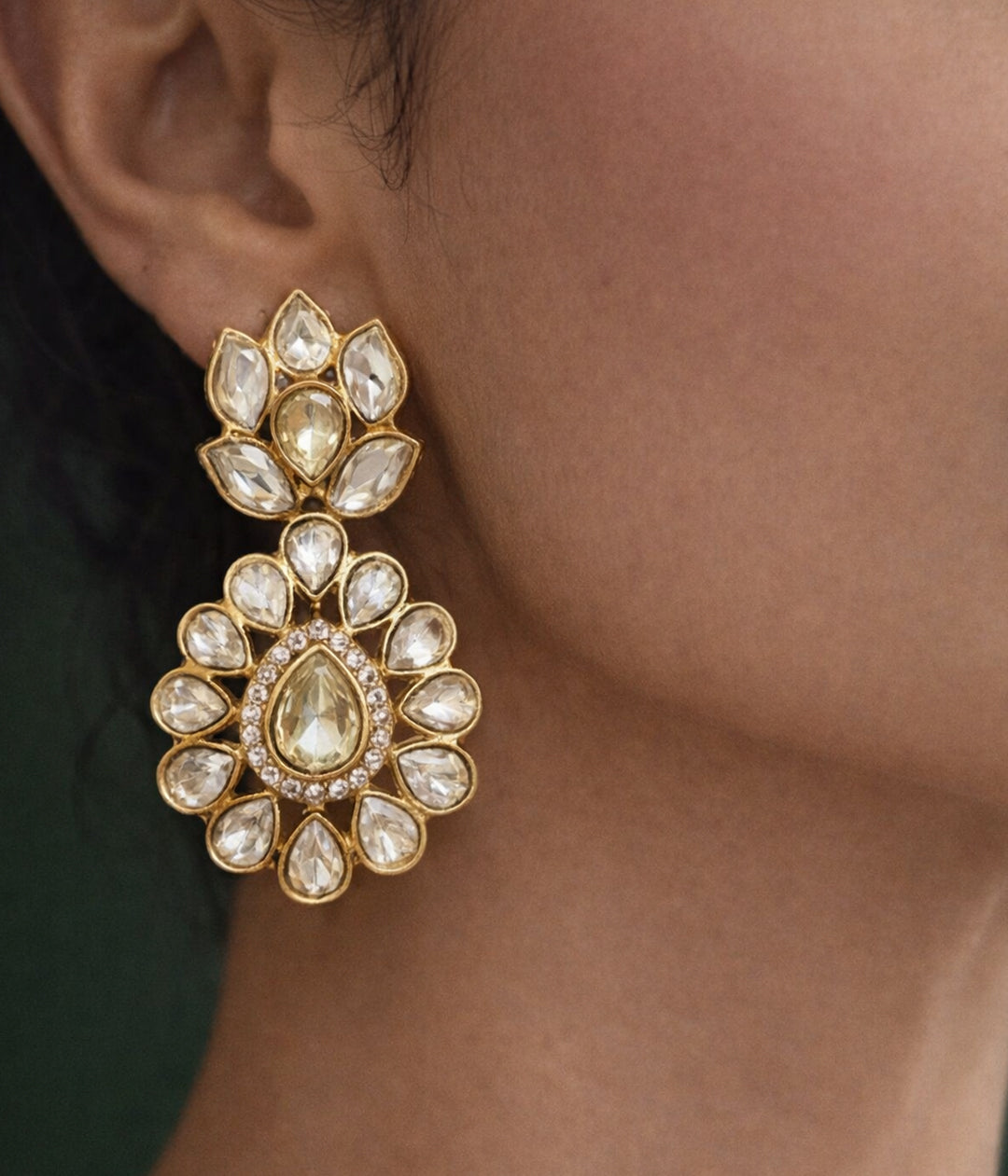 Grand Triple-Strand Polki Necklace