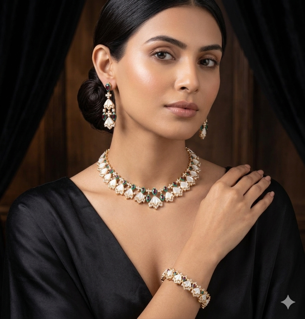 MOP Blossom Royale Jewelry Set