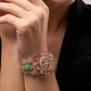 Emerald Royale Couture Gold Statement Bracelet