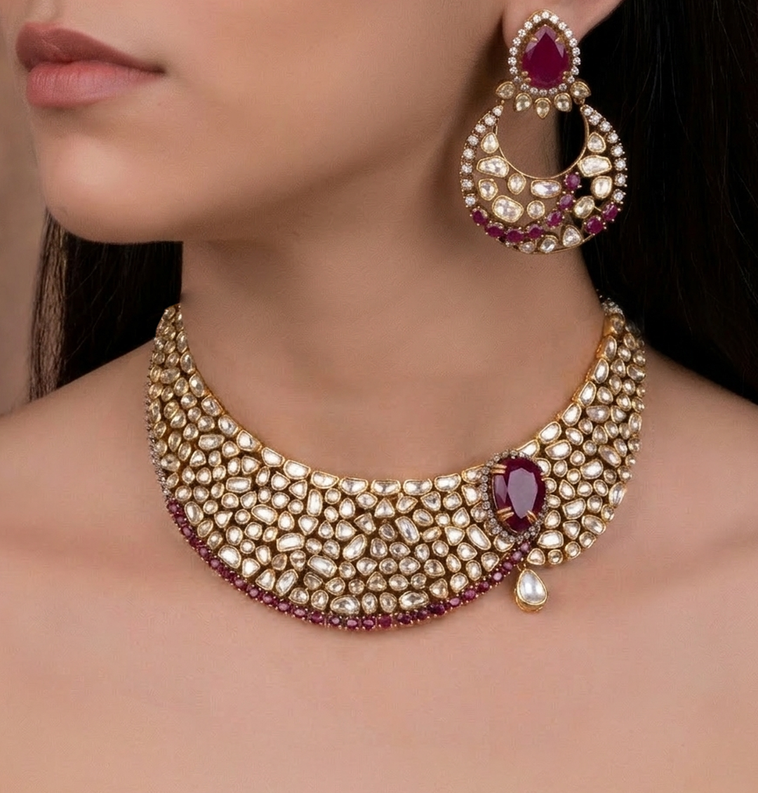 Zarqash Chand-Bala Heritage Choker