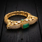 Emerald Polki Diamond Pavé Gold Bracelet
