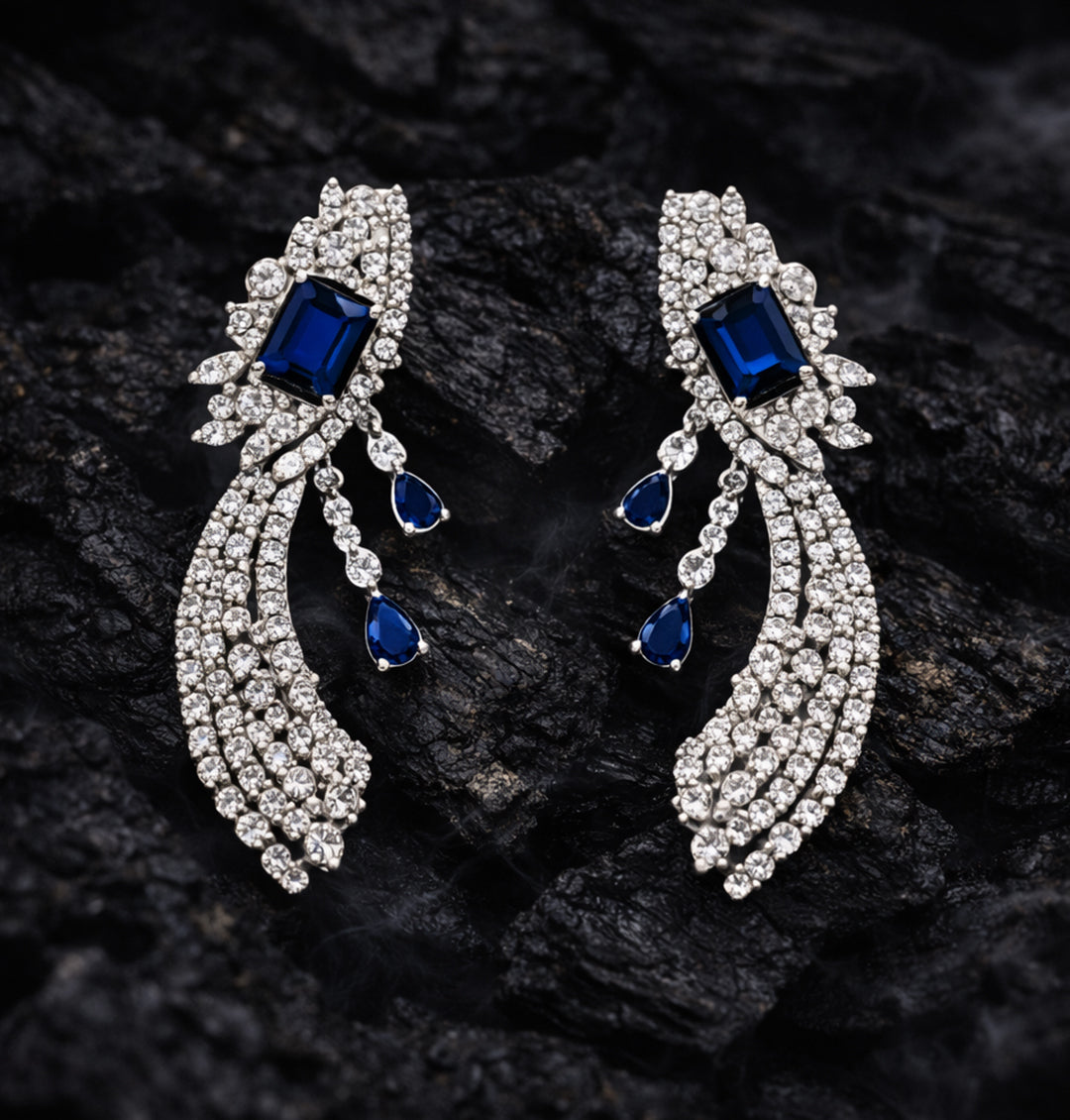 A High-End Cubic Zirconia Set on Silver